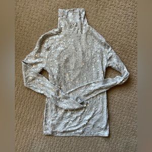 Express light great sequin turtleneck